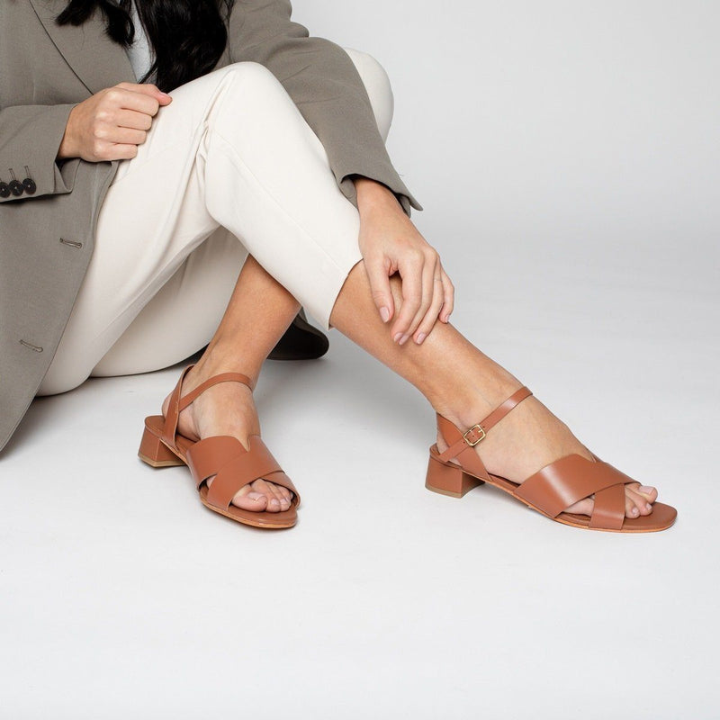 Les Bagatelles - Sandalias Tacón Ethete - Camel