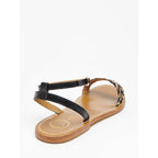 White Sun - Gunnera Essential Sandals - Black and Gold - Women