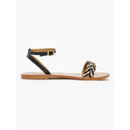 White Sun - Gunnera Essential Sandals - Black and Gold - Women