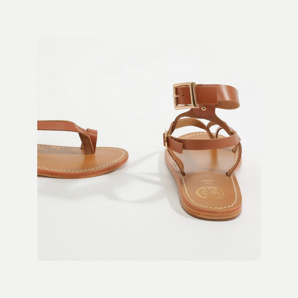White Sun - Hermance Sandals - Buff Brown - Brown