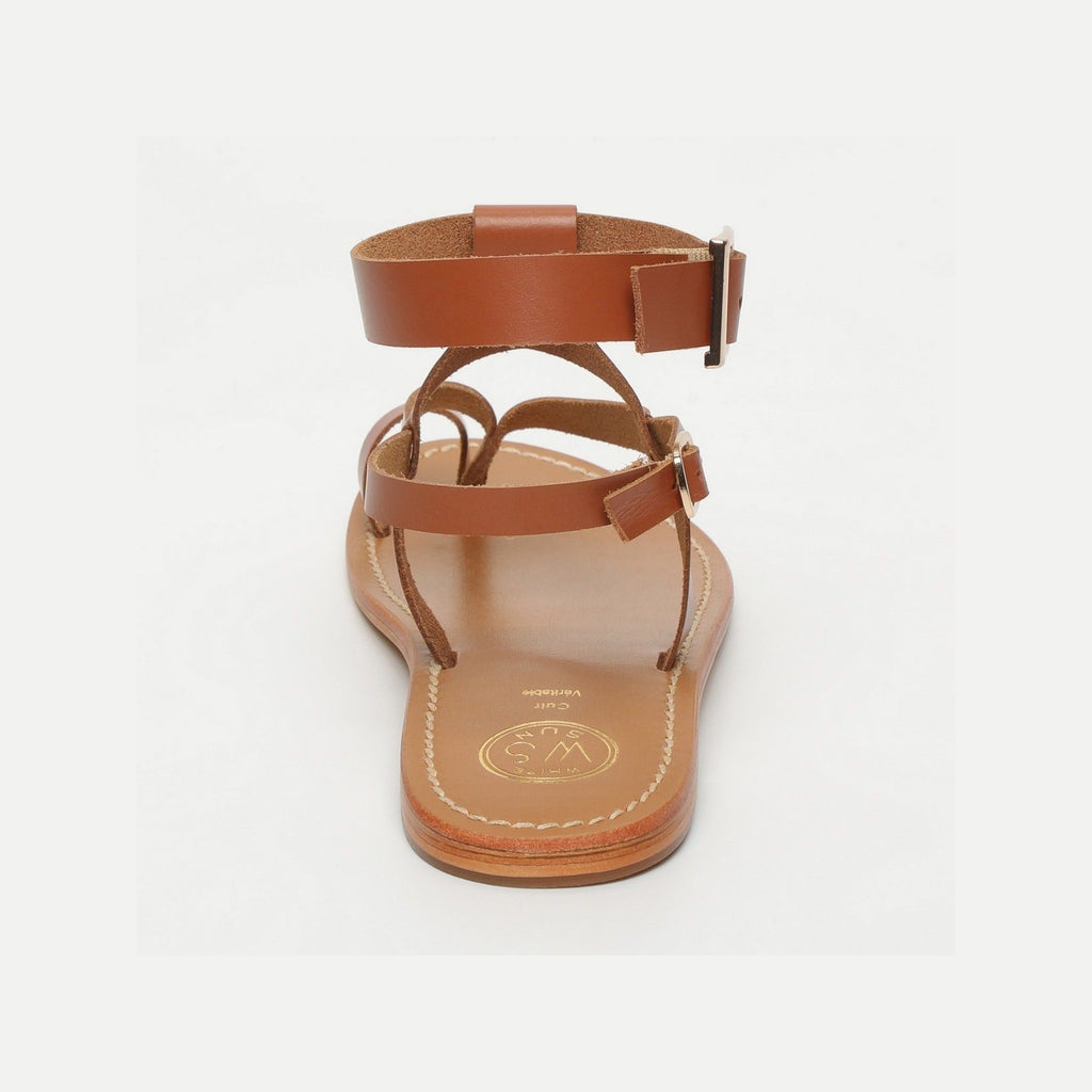 White Sun - Hermance Sandals - Buff Brown - Brown