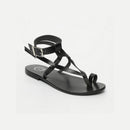 Sol Blanco - Sandalias Hermance - Negro Buff - Negro