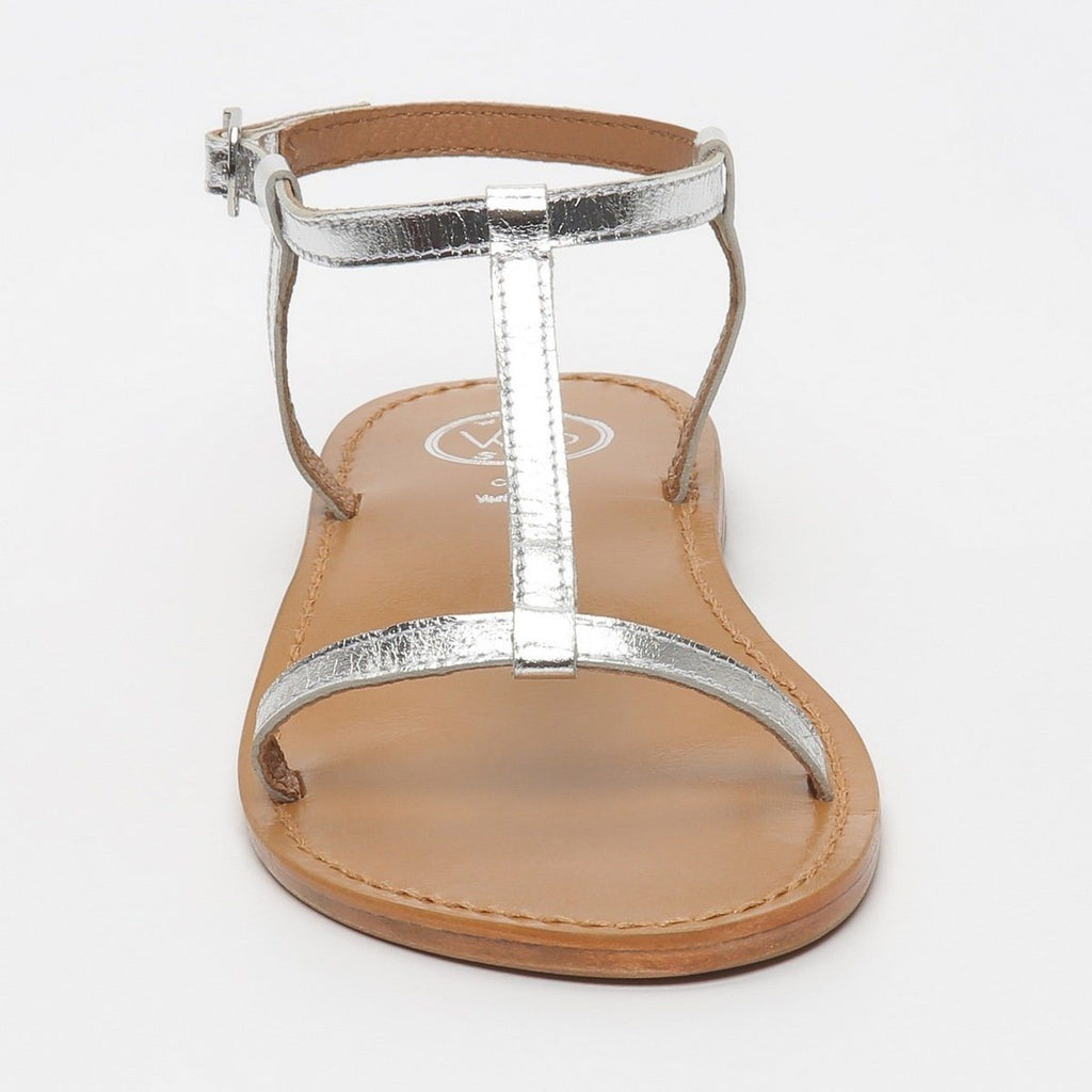 White Sun - Lagorn Sandals - Silver Goat Leather - Silver