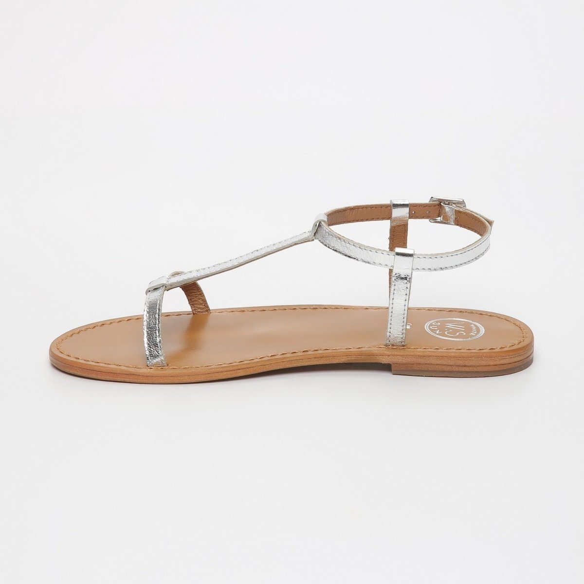 White Sun - Lagorn Sandals - Silver Goat Leather - Silver