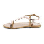 White Sun - Miramar Sandals - Cow Rose Gold - Goldpink