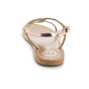 White Sun - Sandales Miramar - Cow Rose Gold - Goldpink