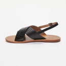 Les Bagatelles - Sandalias Sibella - Croco Negro