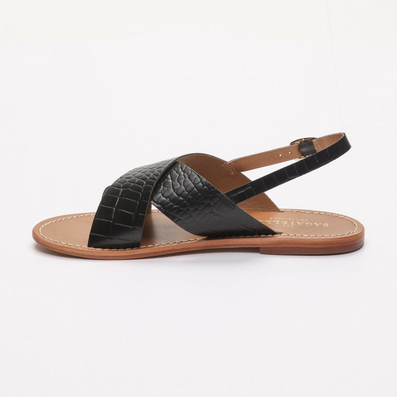 Les Bagatelles - Sandalias Sibella - Croco Negro
