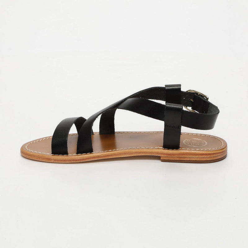 White Sun - Sandales Tenzin - Black Buff - Black