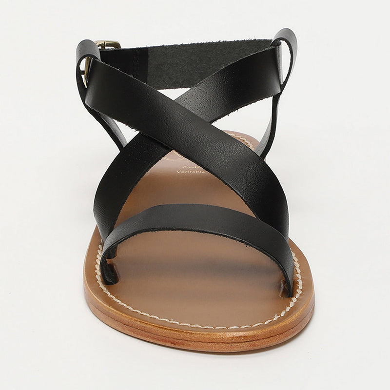 Sol Blanco - Sandalias Tenzin - Negro Buff - Negro