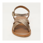 White Sun - Bharti Sandals - Gold Goat Leather - Gold