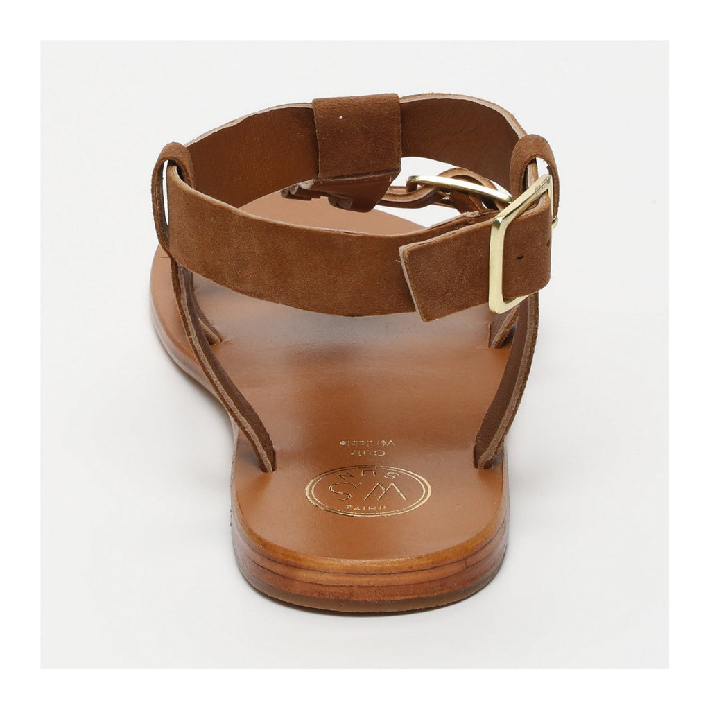 White Sun - Sandalias Damyanti - Ante de cabra camel - Camel