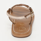 White Sun - Sandales Tara - Gold Goat Leather - Gold