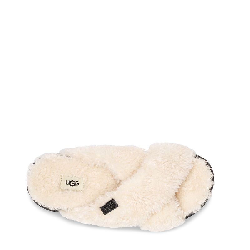 Sandales Fuzz Sugar Cross Slide - Beige - Femme