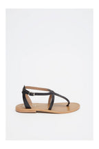 White Sun - Harpa Sandals - Goat Black / Glitter Black - Black