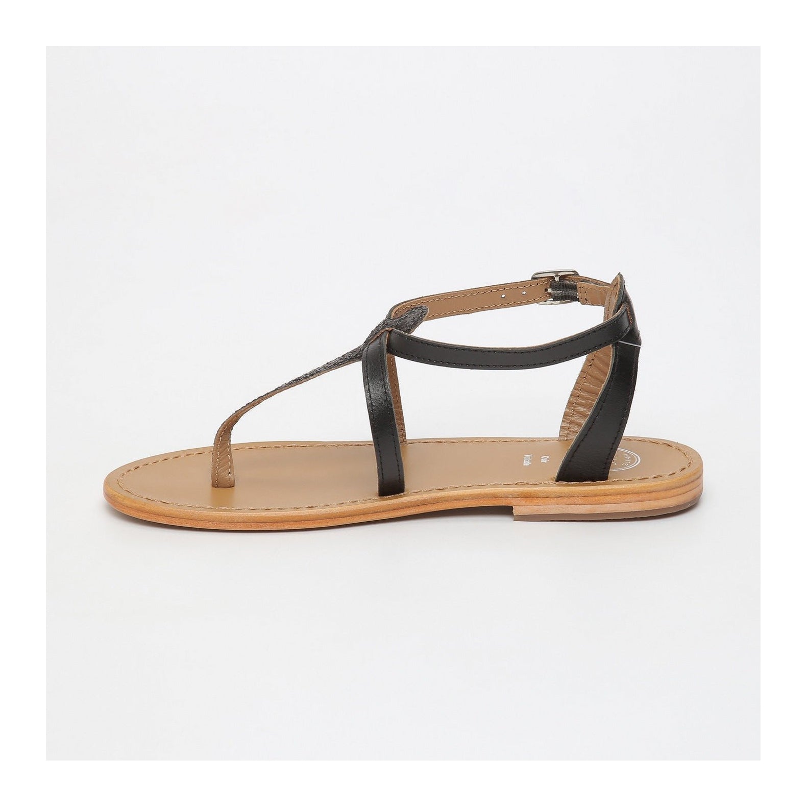 White Sun - Harpa Sandals - Goat Black / Glitter Black - Black