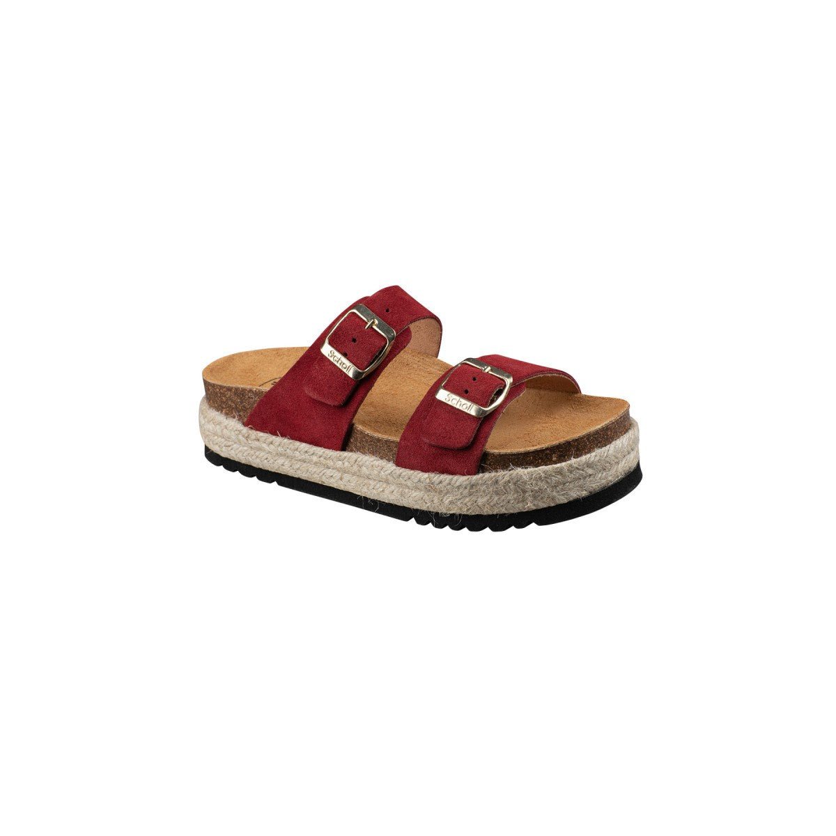 Ines Suede Sandals - Bordeaux - Women