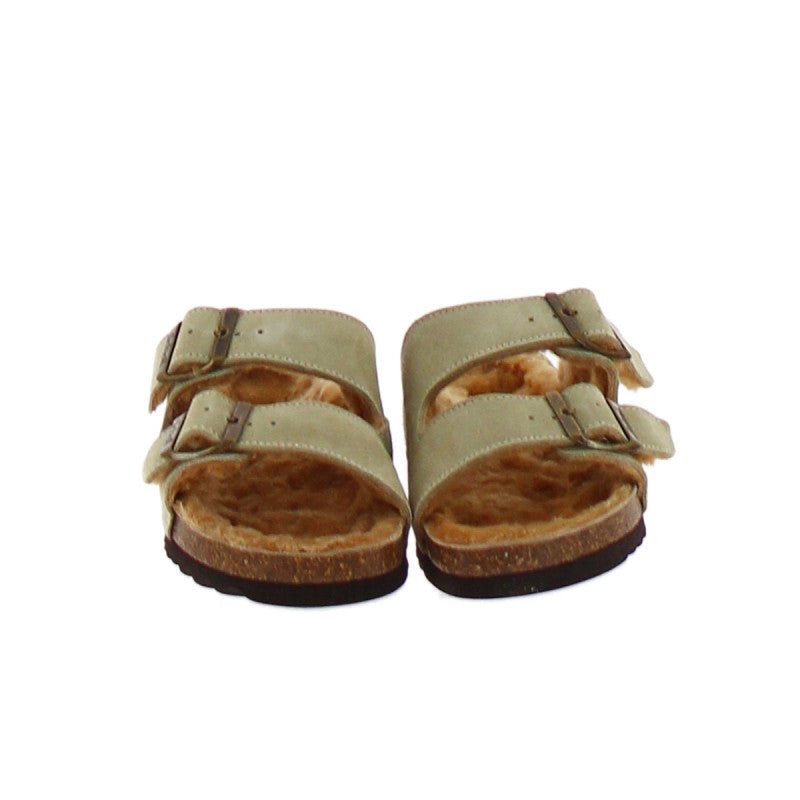 Josephine Suede Bis Sandals - Beige - Women
