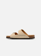 Julien Suede Sandals - Beige - Men