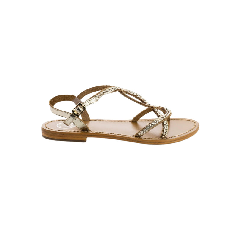White Sun - Sandales Juno - Gold Buff (Tresse 3B) - Gold