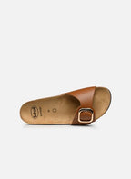Kathleen Leather Sandals - Brown - Women