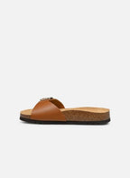Kathleen Leather Sandals - Brown - Women