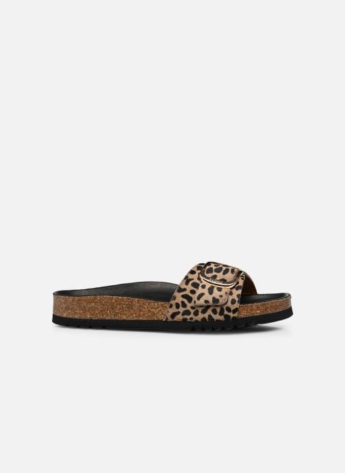 Kathleen Printed Leather Sandals - Brown - Women