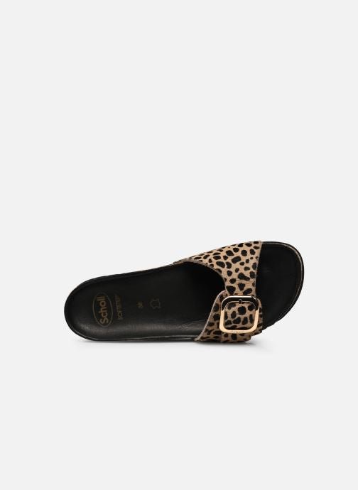 Kathleen Printed Leather Sandals - Brown - Women