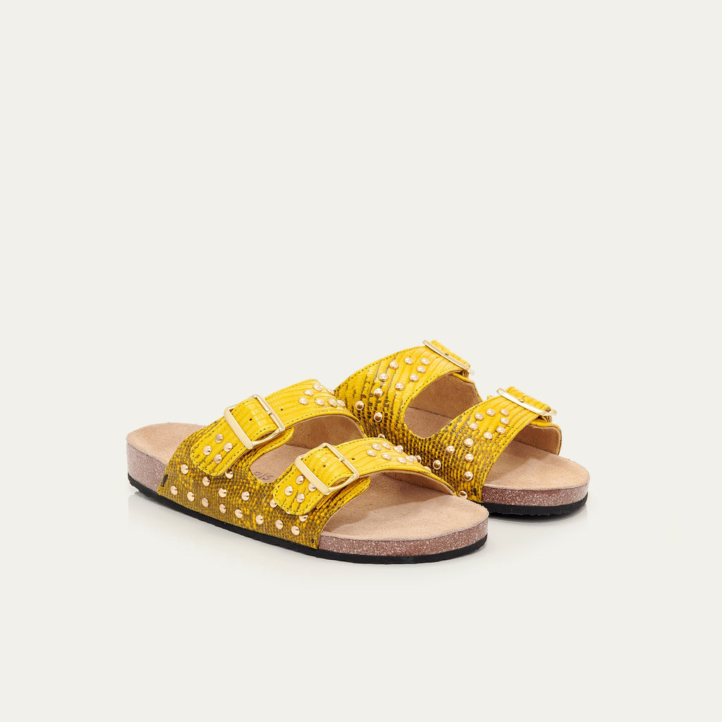 Sandales Lezard Odette Jaunes