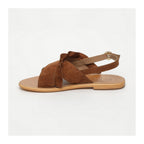 Lilly Sandals - Suede Camel - Camel