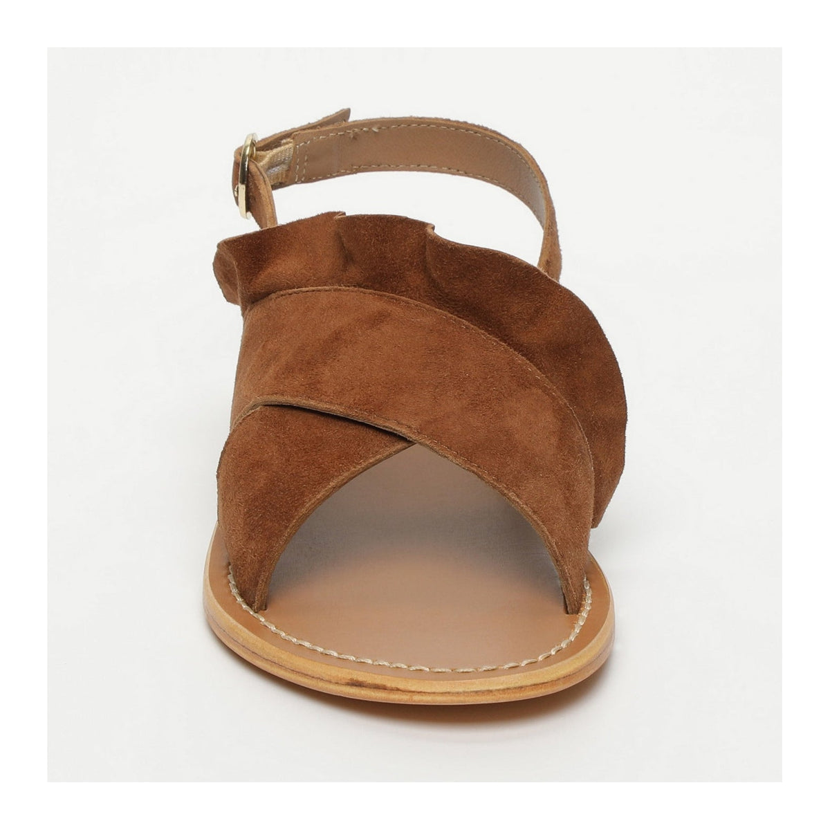 Lilly Sandals - Suede Camel - Camel