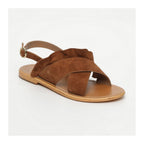 Lilly Sandals - Suede Camel - Camel