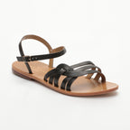 Les Bagatelles - Lydia Black Flat Sandals