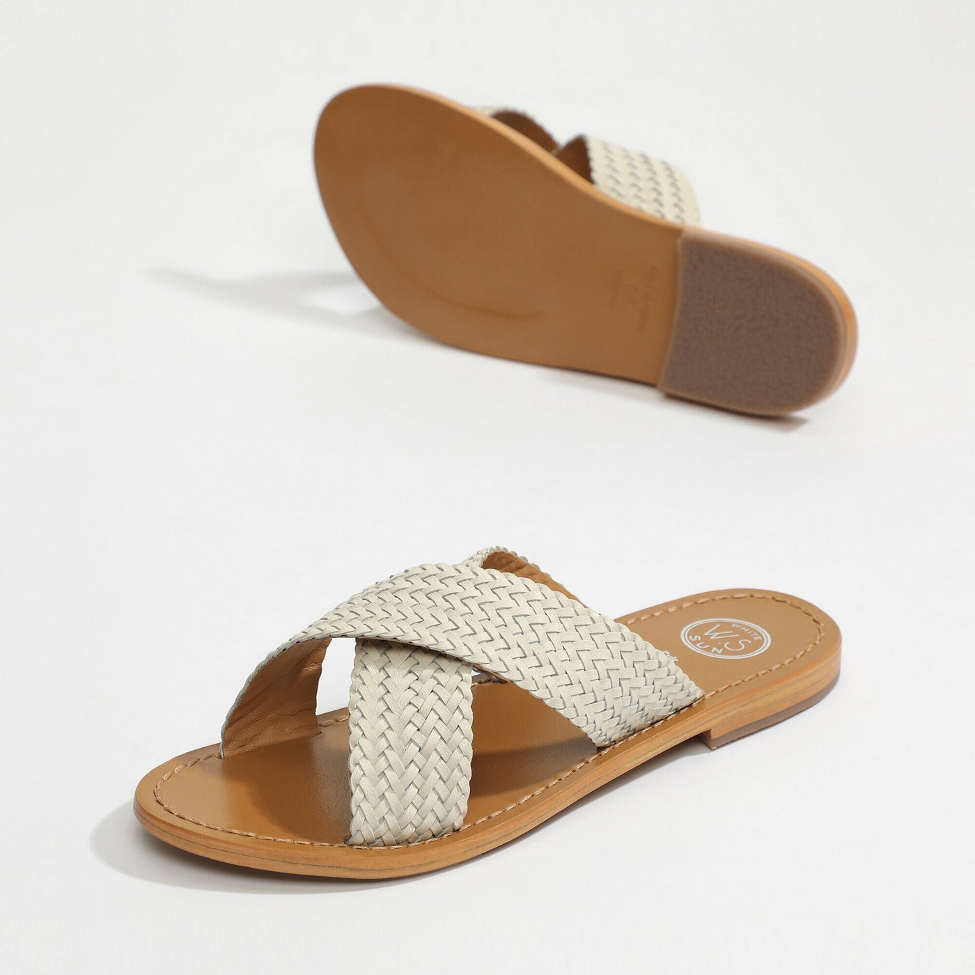 White Sun - Mules Malvarrosa - Marfil