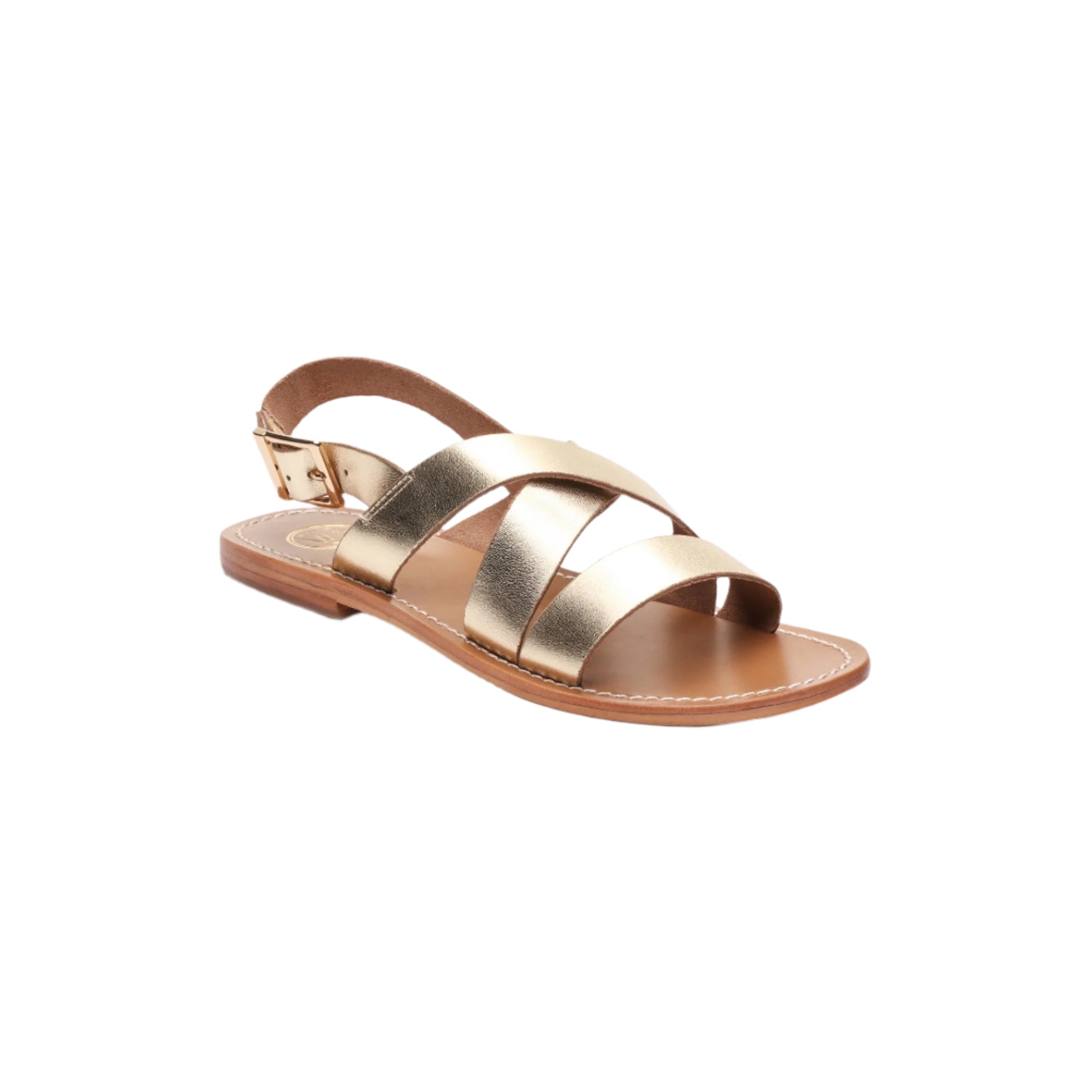 White Sun - Marney Sandals - Dark Gold Buff - Dark Gold