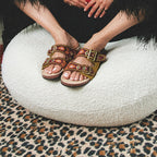Sandales Odette Cuir Violet Cachemire