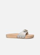 Sandales Pescura Flat Leather - Blanc - Femme