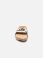 Sandalias Pescura Flat Leather - Blanco - Mujer