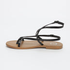 White Sun - Ceara Flat Sandals - Black - Women