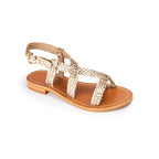 Couleur Pourpre - Sandalias Planas Isha - Dorado