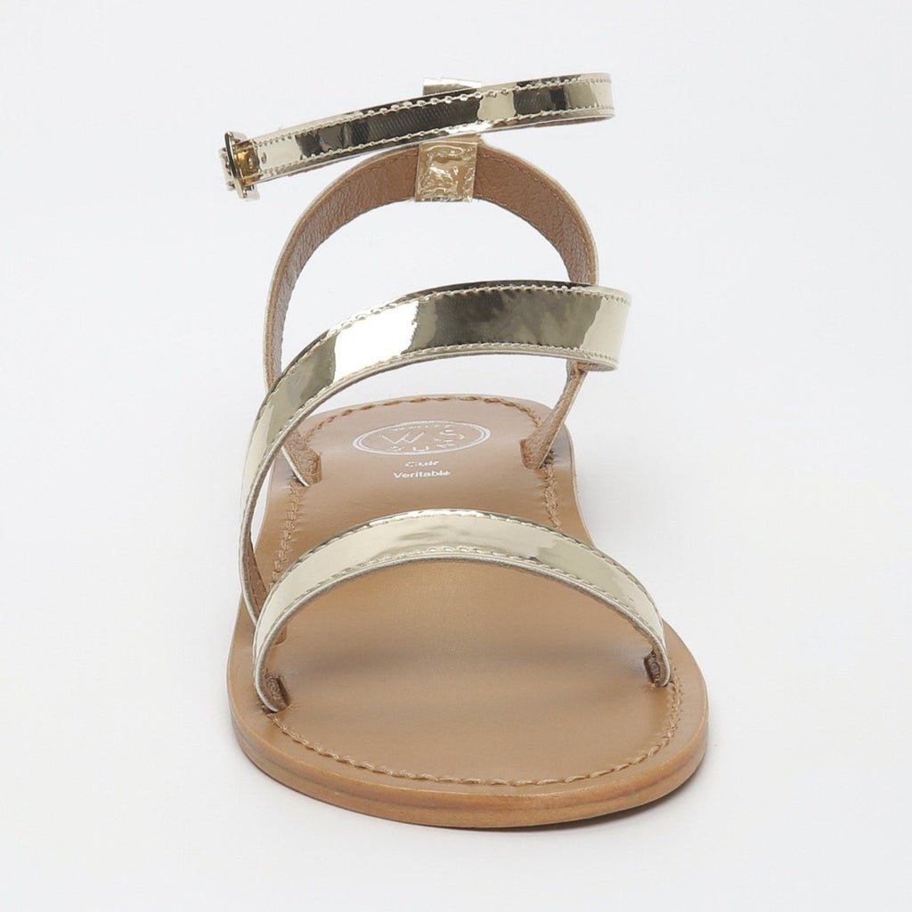 Sandalias Planas Xigala - Espejo Dorado - Mujer