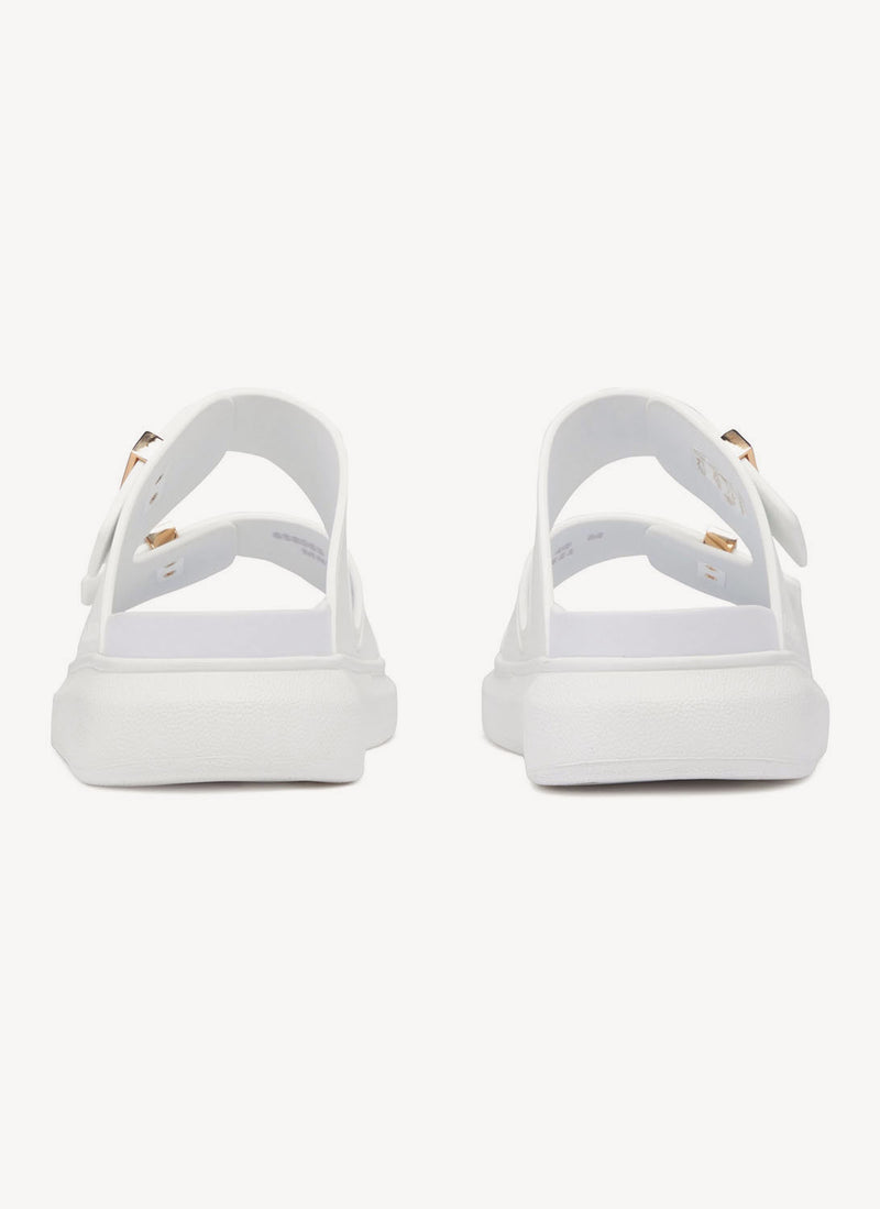 Alexander Mcqueen - Sandales Plates - White - Femme