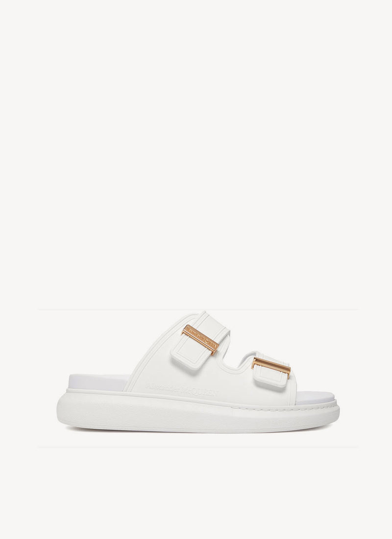 Alexander Mcqueen - Sandales Plates - White - Femme