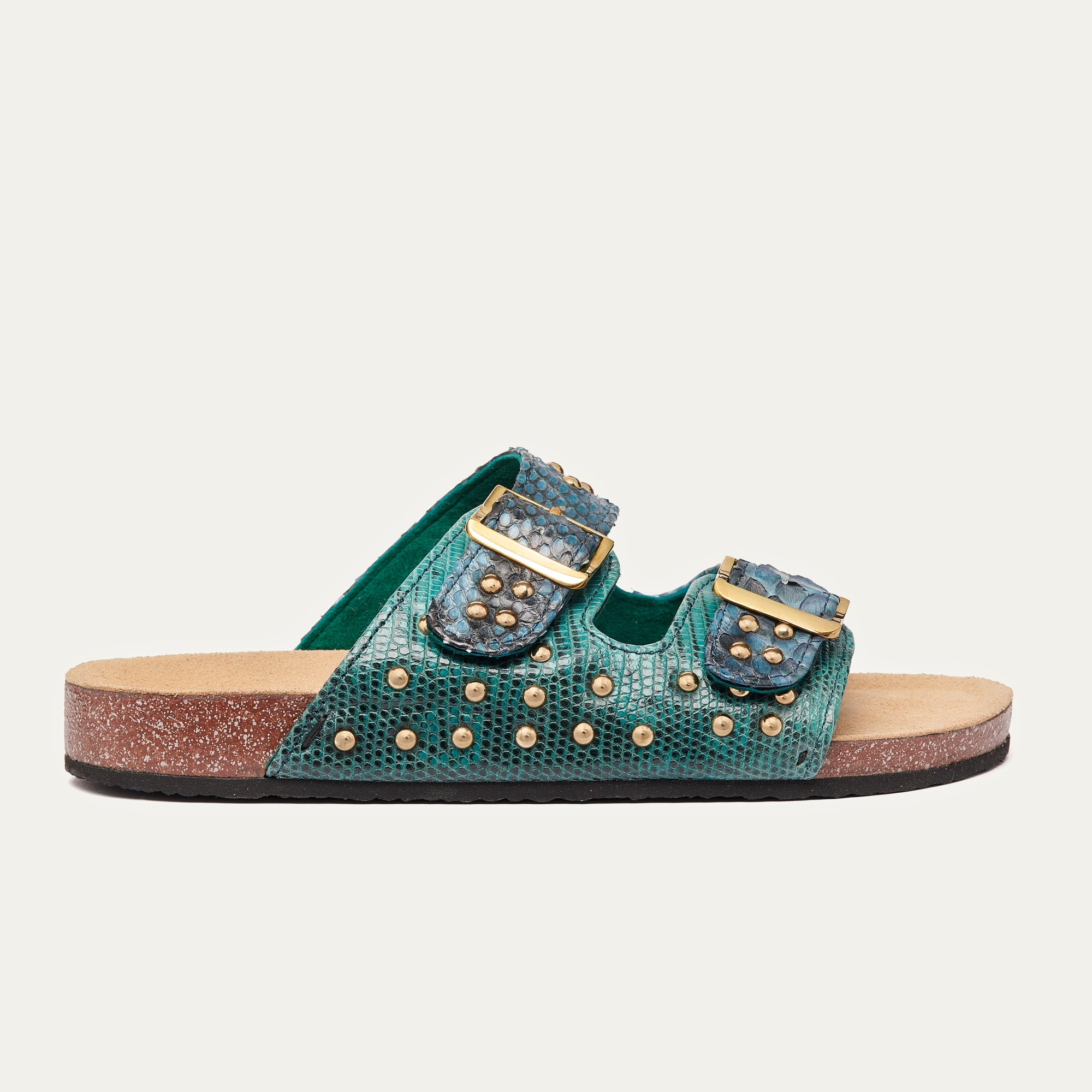 Sandales Python Odette Lagon
