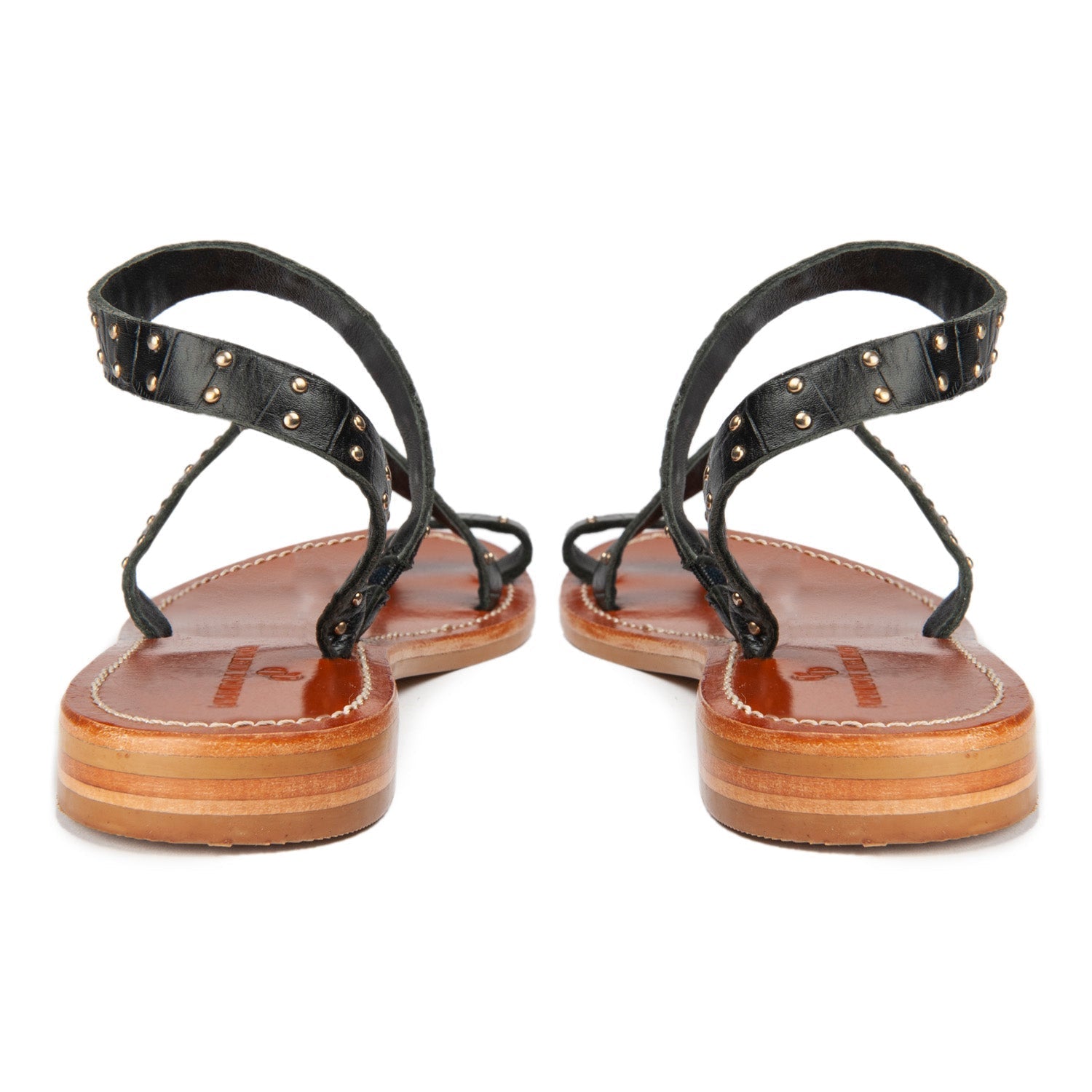Shan Sandals - Croco - Black