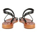 Couleur Pourpre - Shan Sandals - Croco - Black