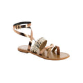 White Sun - Colorata Sandals - Camel Buff - Camel+Bronze+Gold