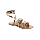 Sol Blanco - Sandalias Colorata - Camel Buff - Camel+Bronce+Oro