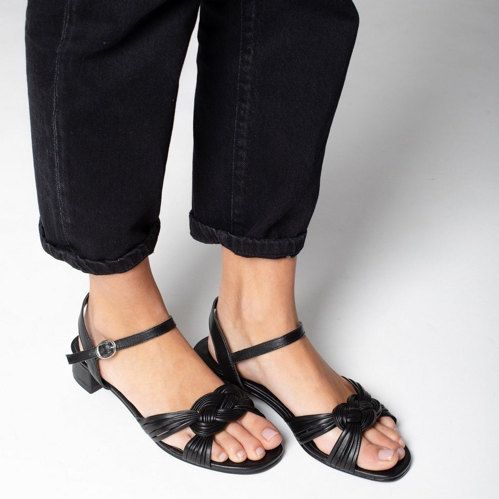 Les Bagatelles - Falcom Heeled Sandals - Black