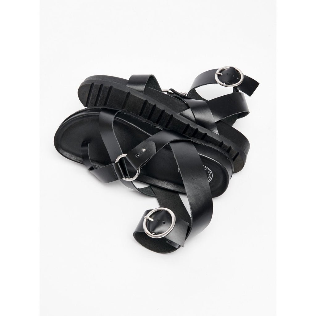 White Sun - Heia Sandals - Black Buff - Black